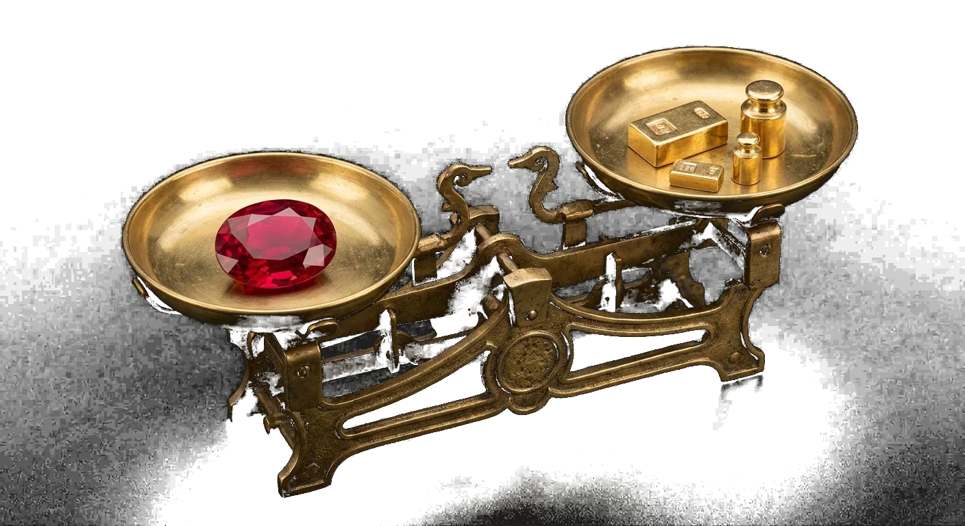 Small brass scales