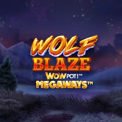 Wolf Blaze WowPot Megaways game cover (screenshot)